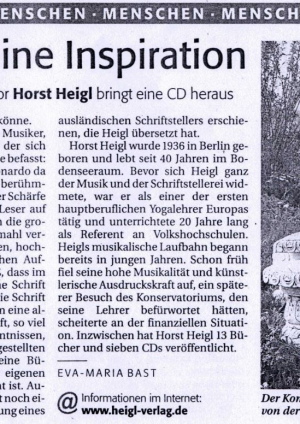 2006-05, Südkurier, Die freie Natur ist seine Inspiration